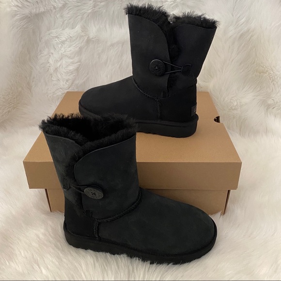 UGG Bailey Button Boots Black 5 - Picture 7 of 14